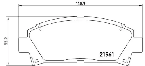 ABS Brake Pad Set, disc brake (P 83 028)