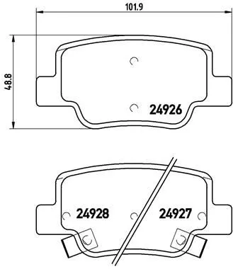 ABS Brake Pad Set, disc brake (P 83 114)