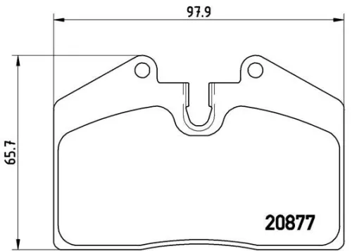 ABS Brake Pad Set, disc brake (P 85 094)