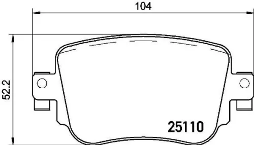 ABS Brake Pad Set, disc brake (P 85 135)