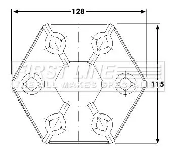 FIRST LINE FIRST LINE (FDC105) Joint, propshaft 