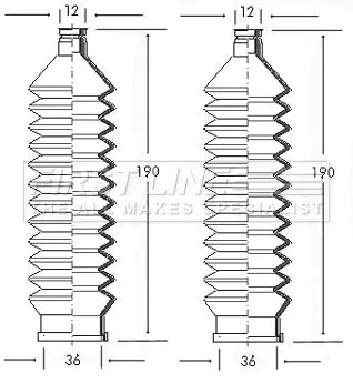 FIRST LINE FIRST LINE (FSG3013) Bellow Kit, steering 