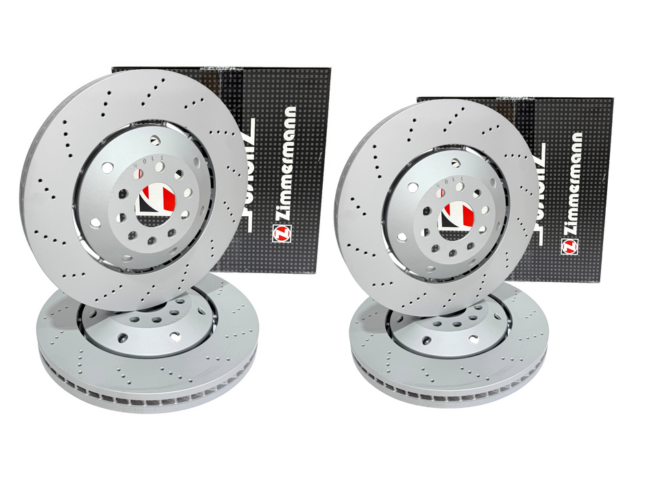 FOR AUDI RSQ3 RS Q3 (2013-2018) ZIMMERMAN DRILLED FRONT REAR BRAKE DISCS
